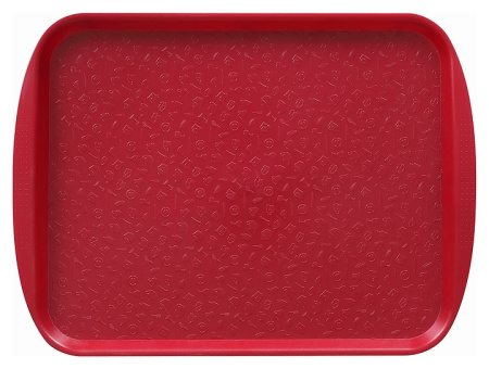 Поднос столовый Клен HORNA RED 130205 330х260 мм (полистирол) вишневый
