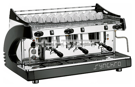 Кофемашина Royal Synchro 3GR Semiautomatic Boiler 14LT черная