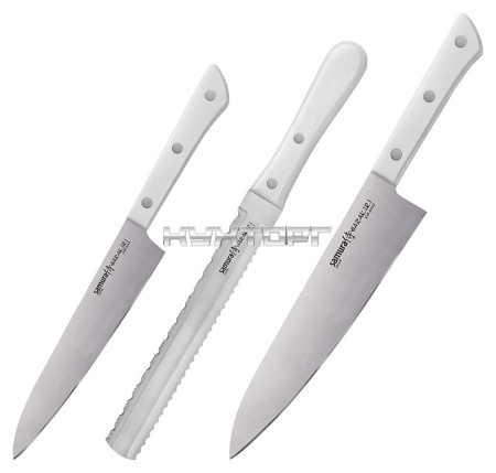 Набор кухонных ножей Samura Harakiri SHR-0230W/K