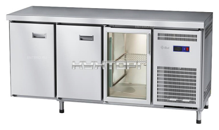 Стол морозильный Abat СХН-70-02 (1 дверь-стекло, 2 двери, без борта)
