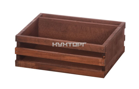 Ящик для сервировки деревянный с отделением для салфеток 200х160 мм