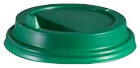 Крышка для стакана Интерпластик-2001 80 мм зелёная с носиком (1000 шт.)