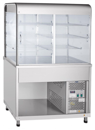 Прилавок-витрина холодильный с плоской столешницей Abat Аста ПВВ(Н)-70КМ-С-НШ