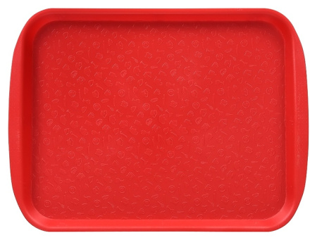 Поднос столовый Клен PS Red 4410 330х260 мм (полистирол) красный