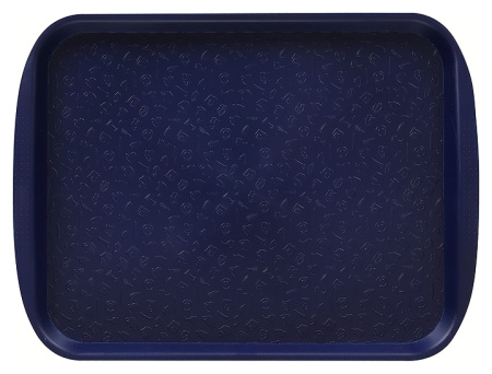 Поднос столовый Клен 2109 330х260 мм (полистирол) темно-синий