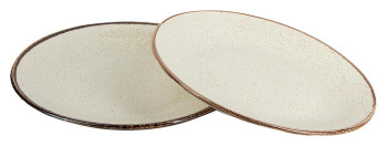 Набор из 2 обеденных тарелок Porland Seasons POR0008 280 мм бежевый