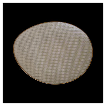 Тарелка овальная Corone Alveare HS179437 2,25" 305х245 мм (фарфор) бежевый