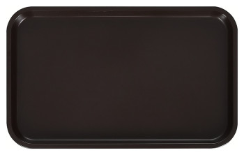 Поднос столовый Клен КН-4759/04004 530х330 мм (полистирол) темно-коричневый