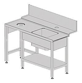 Стол для посудомоечной машины Kromo K8-DX правый
