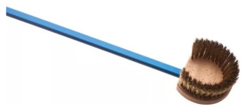 Щетка для печи GiMetal AC-SPT/180 l=180 см c круглой поворотной головкой 15х17х7 см (скребок нерж. сталь, щетина латунь)