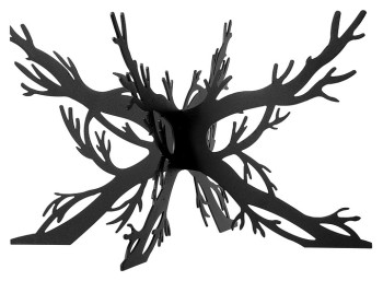 Подставка фуршетная Luxstahl Ветви 275х275х170 мм черная