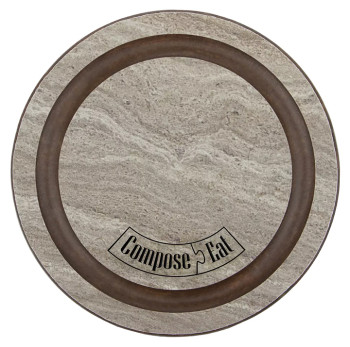 Подставка под кружку ComposeEat BD950406KL6 Бирдекель 95 мм, травертин капучино