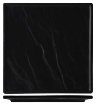 Блюдо квадратное P.L. Proff Cuisine Organic Black 99000195 250х250 мм
