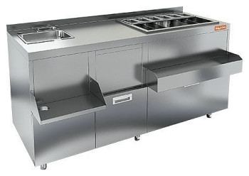 Барная станция HICOLD НБМКС-15/7БПК с бортом