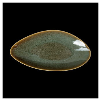 Блюдо сервировочное Corone Primavera HD003240 9" 22,5х11,5 см (фарфор) овальное зеленое