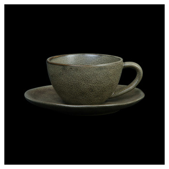 Чайная пара Corone Sacramento HS169591, HS169592 270 мл (фарфор) серо-зеленая