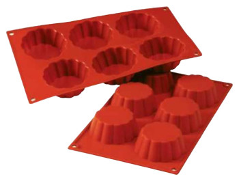 Форма силиконовая P.L. Proff Cuisine 81200442 "Бриош" 6 ячеек