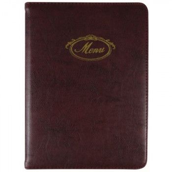 Папка для меню малая темно-коричневая [new 2М]