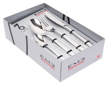 Набор столовых приборов EME Lux P16BELU/10 16 шт.