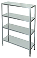 Стеллаж со сплошными полками Марихолодмаш С-5-0,6/1,2/2,0