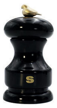 Мельница для перца Bisetti Bird h=110 мм черная