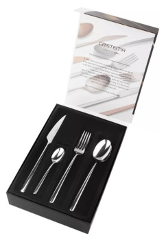 Набор столовых приборов CRISTEMA PEP-16000-24L 24 шт. на 6 персон, зеркальная полировка