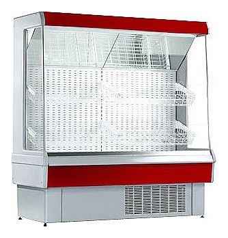 Холодильная витрина Golfstream Двина CS 180 ВС красная б/б