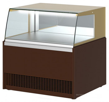Витрина кондитерская нейтральная Golfstream Селенга Q РС 80 коричневая