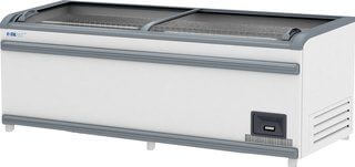 Ларь-витрина морозильная Italfrost ЛВН 2100 (ЛБ М 2100) СП СВ серые верх. и ниж. бамперы