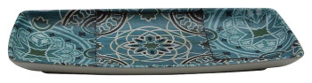 Блюдо сервировочное P.L. Proff Cuisine JW72013-TAI Damask Blue 33,1х16,8х3,5 см(меламин) прямоугольное