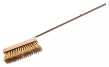 Щетка для печи GiMetal ACF-SP/120 l=120 см с фиксированной головкой 20х6х9 см (рукоятка нерж. сталь, щетина латунь)