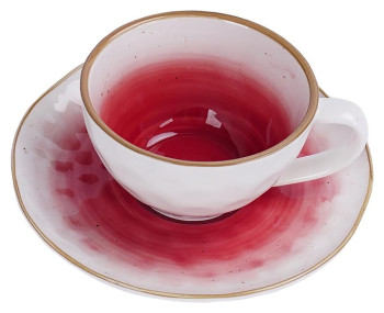 Чайная пара P.L. Proff Cuisine The Sun Eco 81229836 240 мл, красная