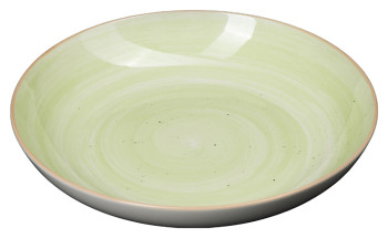 Тарелка глубокая Corone Natura HL943350E без бортов 205 мм зеленая