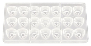 Форма для шоколада P.L. Proff Cuisine 73038016 "Треугольник" 21 ячейка