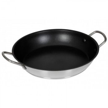 Сковорода Luxstahl 300/50 из нержавеющей стали с двумя ручками, антипригарное покрытие [C24131KL]