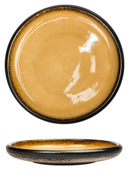 Тарелка с бортом P.L. Proff Cuisine Yellow Spider Silk Stockholm 81229283 245х245 мм