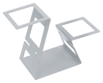 Подставка фуршетная Luxstahl Фламинго 340х150х240 мм серебро