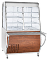 Прилавок-витрина холодильный Abat Премьер ПВВ(Н)-70Т-С-НШ кашированный металл