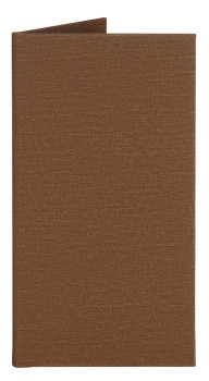 Папка-счет Luxstahl 120х220мм Темно - коричневая.