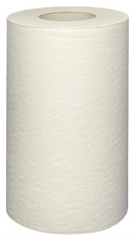 Полотенца бумажные Merida ОПТИМУМ МИНИ 1-слойные, с центр. вытяжкой, белые (12х100 м)
