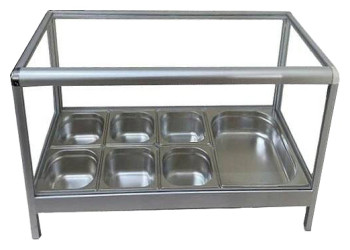 Подставка для гастроемкостей Osba 6+1 со стеклом