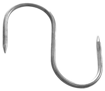 Крюк для мяса ПищТех Ø 8 мм L=20 см (нерж. сталь)