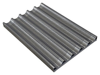 Противень для багетов M.C.E. Meccanica FTV4060O 600x400 мм, алюминий перф.