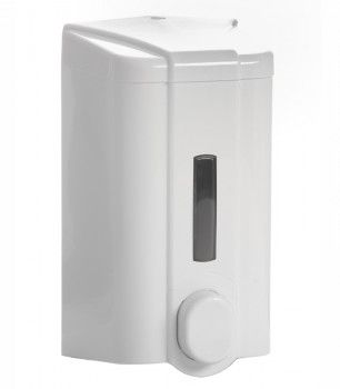 Дозатор для жидкого мыла с индикатором бело-серый [S4]
