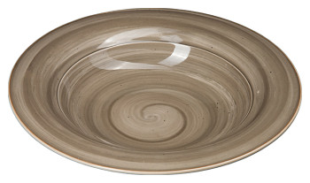 Тарелка для пасты Corone Natura HL900650B 272 мм серо-коричневая