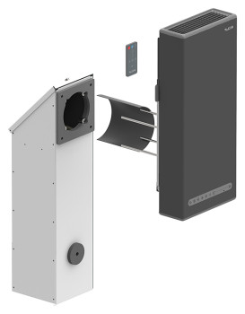 Рекуператор воздуха Vakio Window Smart тёмно-серый