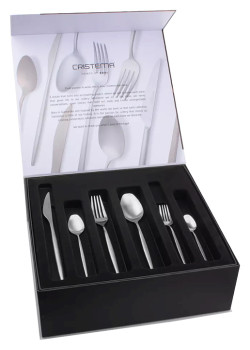 Набор столовых приборов CRISTEMA PEP-19300-75LE 75 шт., на 12 персон, матовая полировка