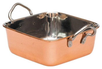 Сковорода для подачи P.L. Proff Cuisine KSQ13C 14х14 см h=5 см (нерж. сталь с медным покрытием) квадратная