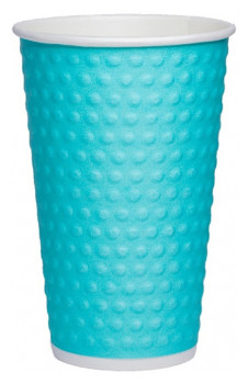 Стакан бумажный SaaMi BUBBLES Тиффани двухслойный с конгревом 400 мл, 600 шт