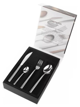 Набор столовых приборов CRISTEMA PEP-10300-24L 24 шт. на 6 персон, зеркальная полировка